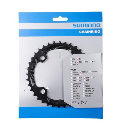 SHIMANO Prevodník 36z. FCT521 Deore čierny