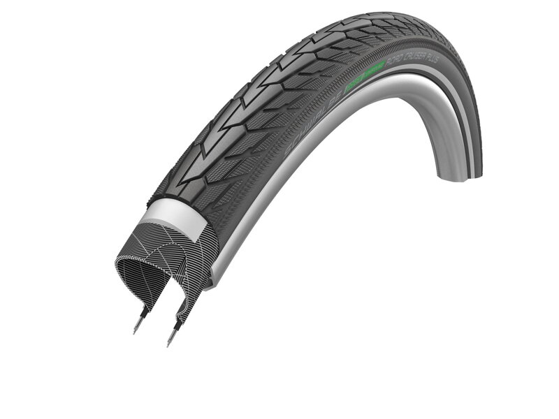 SCHWALBE Plášť ROAD CRUISER PLUS (47-559) 26x1.75 Active 50EPI PunctureGuard 825g Reflex Green